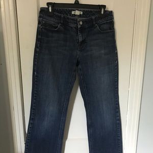 White House Black Market blanc straight jeans 6R